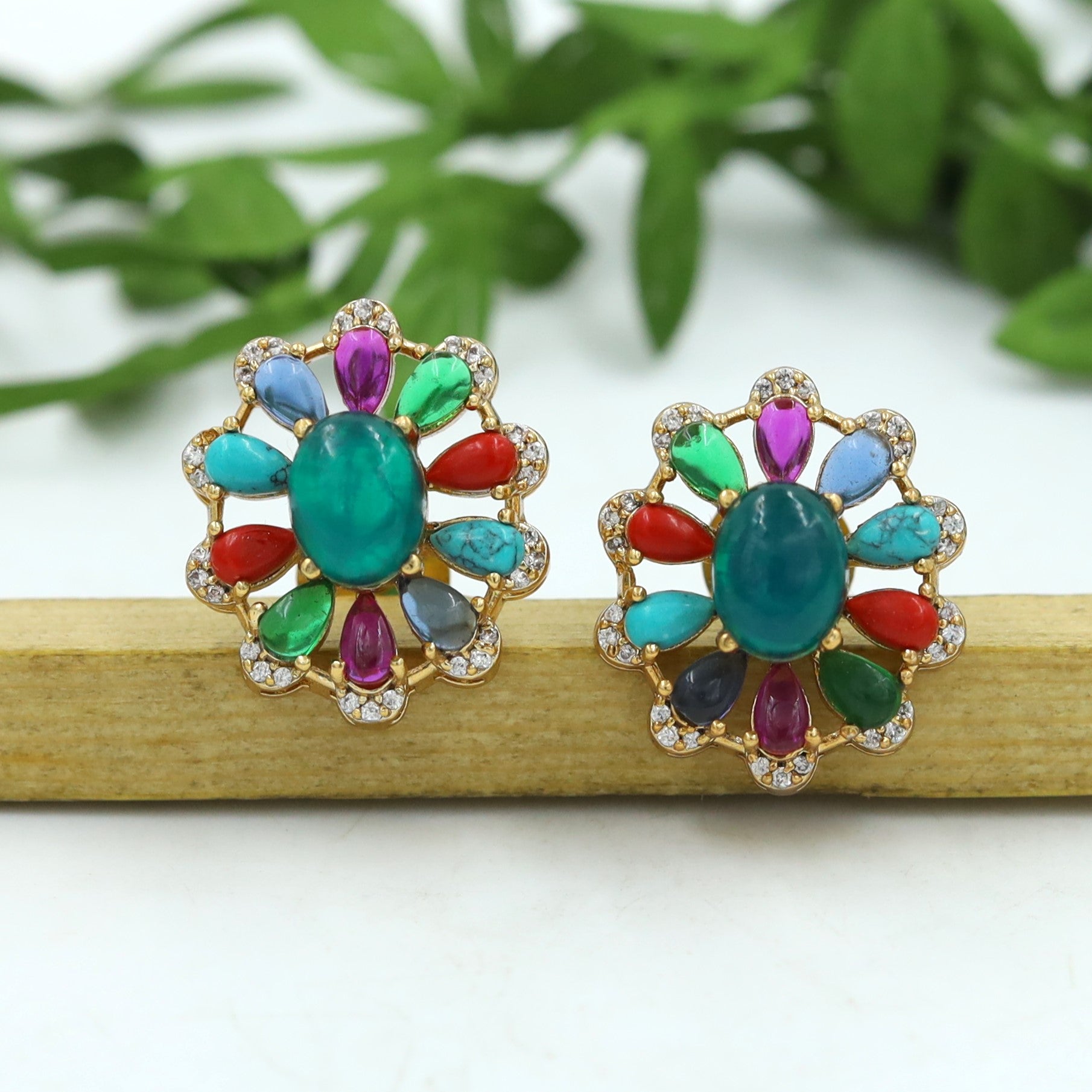 Sabyasachi Inspired Moissanite Light Kundan Pendant Set 16804-87