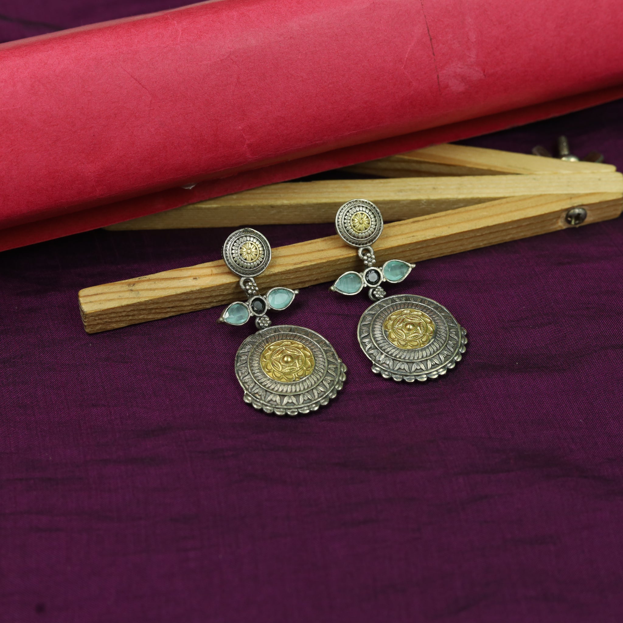 Choker Oxidized Necklace Set 15031-33