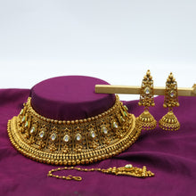 Antique Finish Gold Look Choker 9533-4401