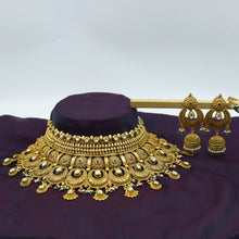 Antique Finish Gold Look Choker Set 10495-6126