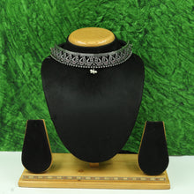 Choker Oxidized Necklace Set 4378-R