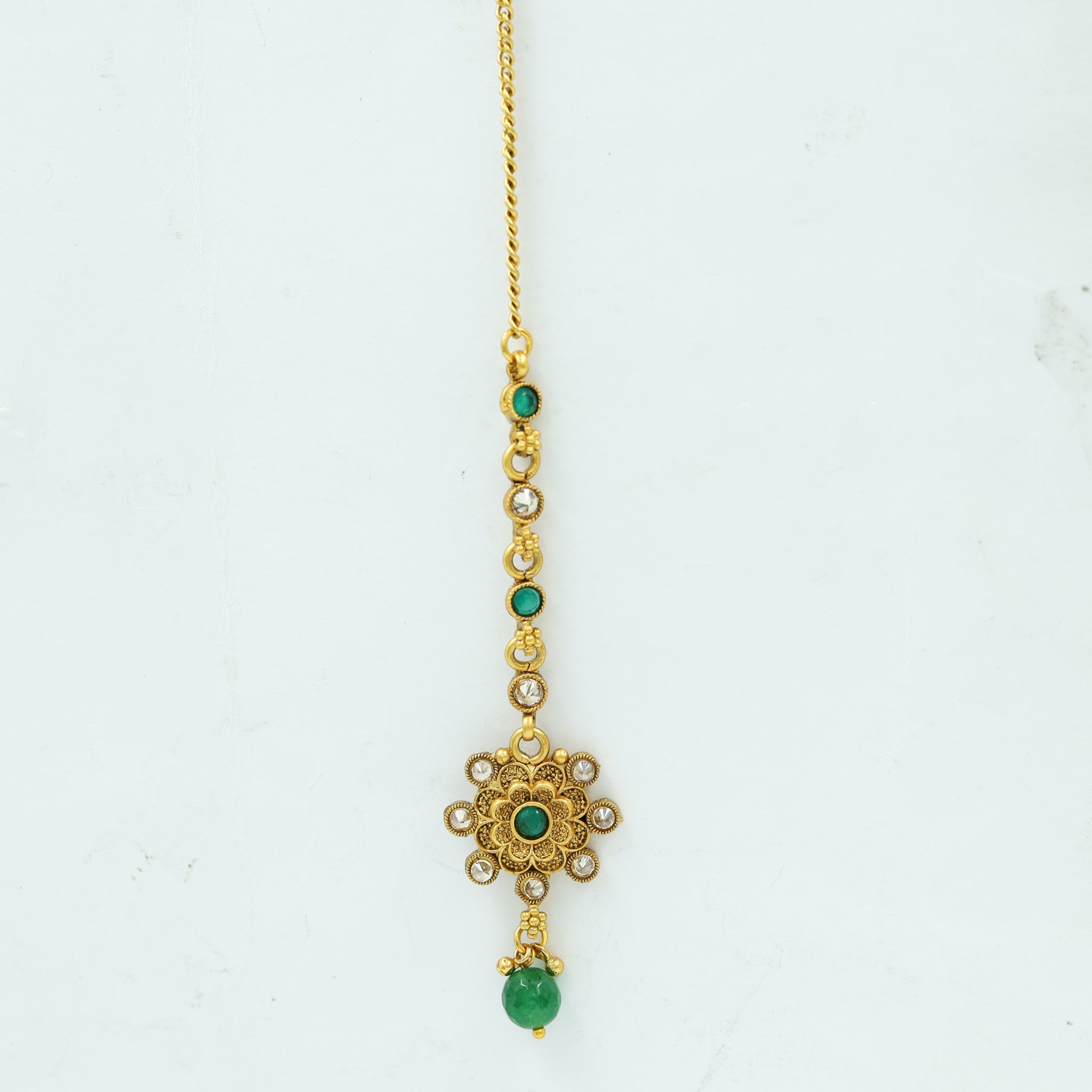 Antique Gold Polish Maang Tikka 5662-100