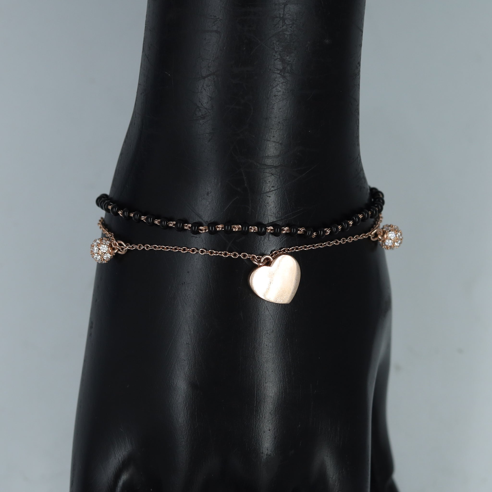 Rose Gold Mangalsutra Bracelet