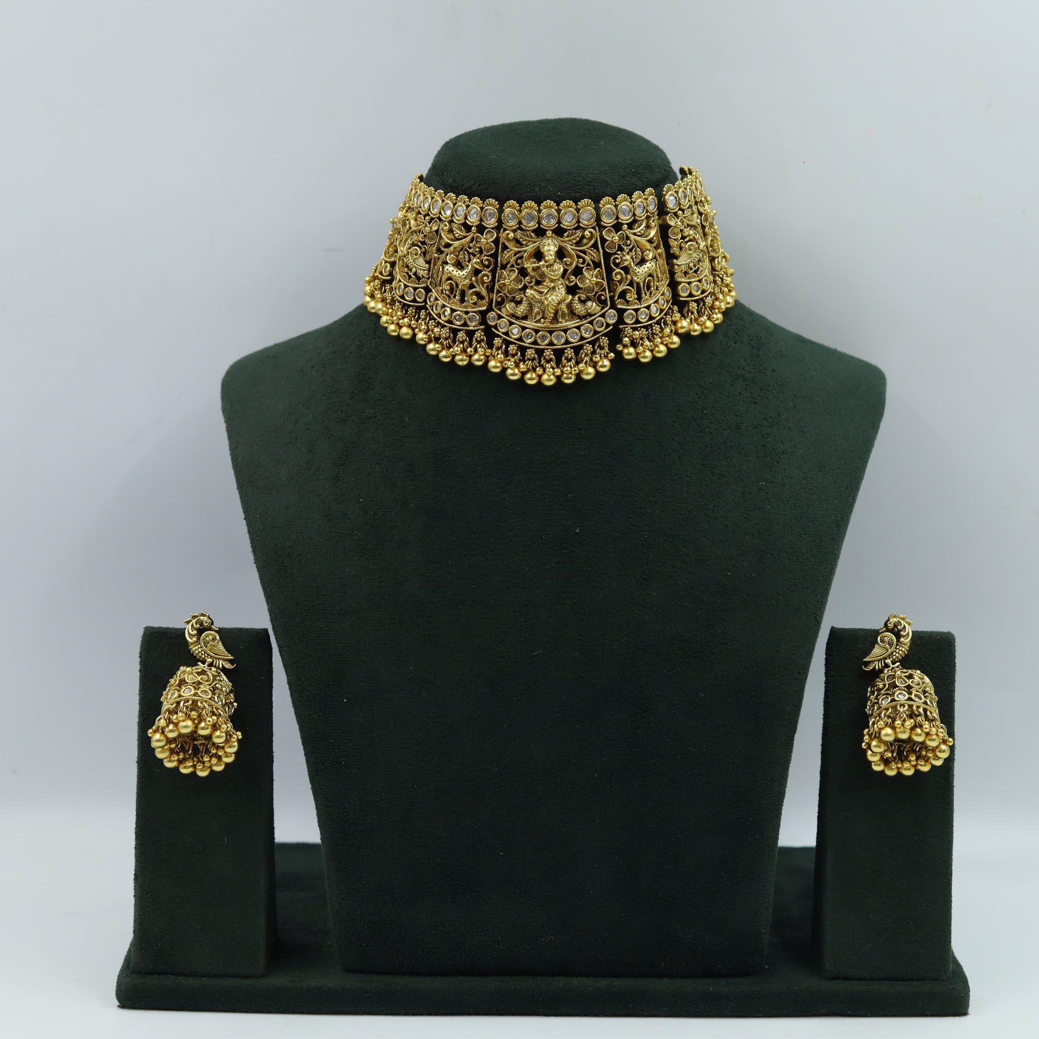 Choker Temple Necklace Set 6426-28