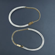 Two Tone Pure Silver Anklet 6071-1137