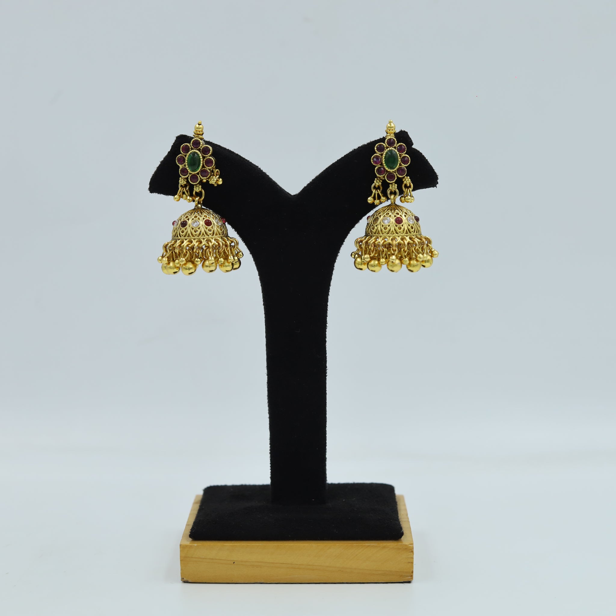 Round Neck Antique Gold Plated Necklace Set 16710-28