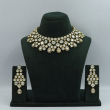 Heavy Ruby Kundan Necklace Set with Danglers