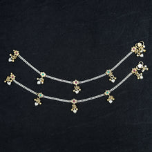 Ruby Green Pure Silver Anklet 14847-1988