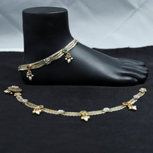 Ruby Green Pure Silver Anklet 14848-1989