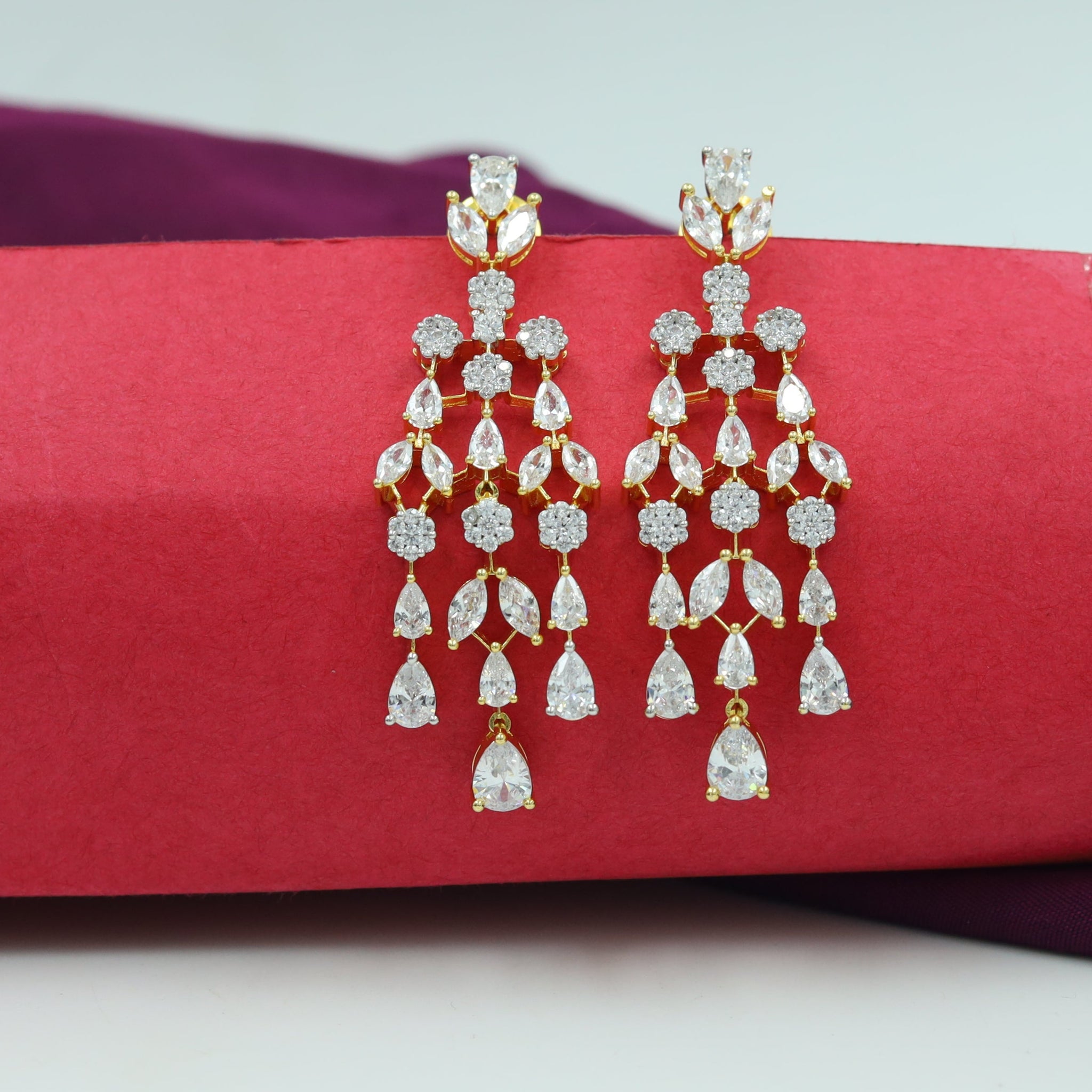Light Zircon/AD Earring 16263-69