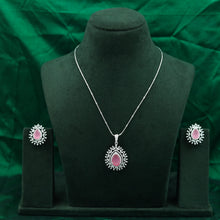 Designer Zircon/AD Pendant Set 15241-69