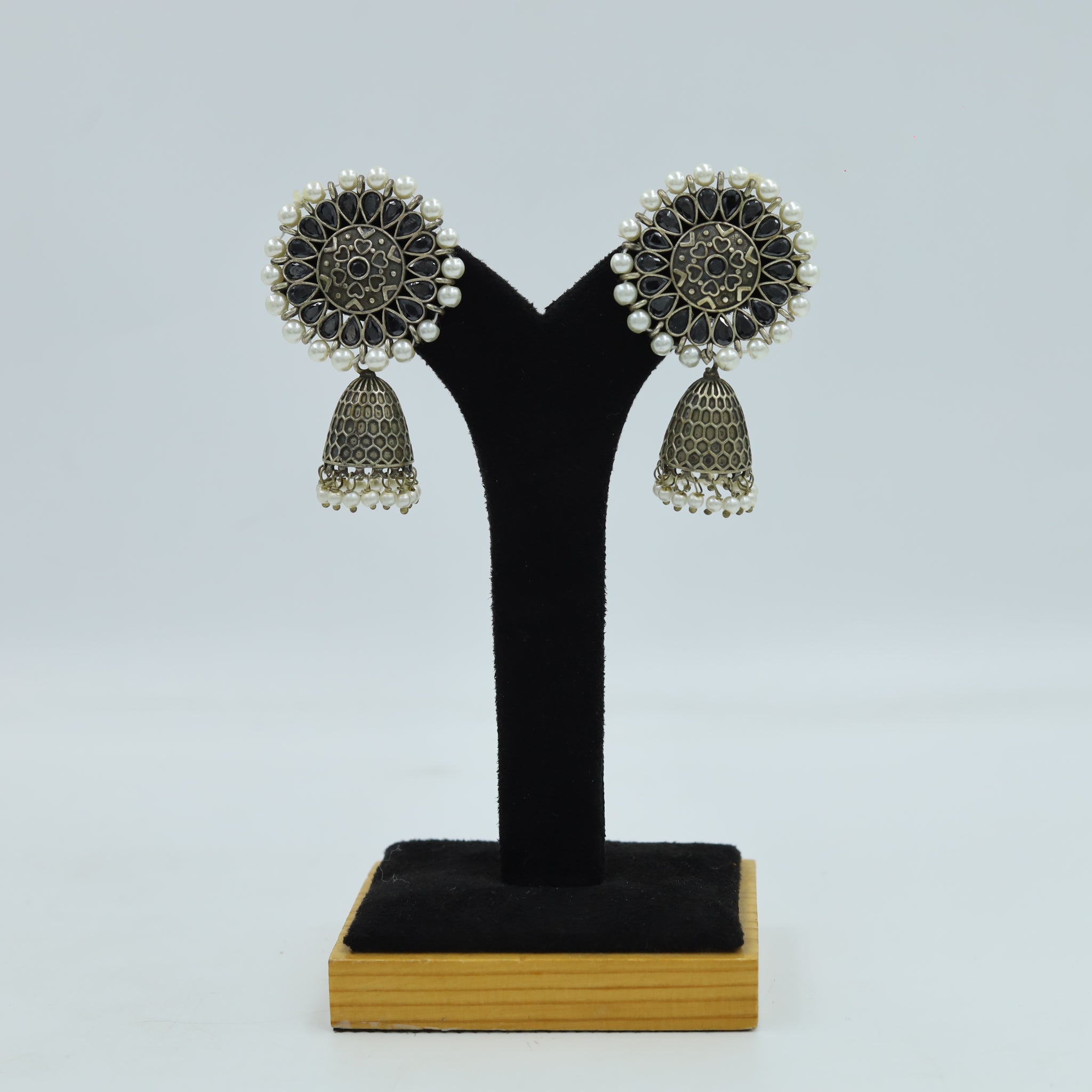 Black Oxidized Earring 14601-1722