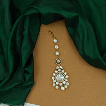 Sabyasachi Inspired Moissanite Kundan Maang Tikka 16658-87