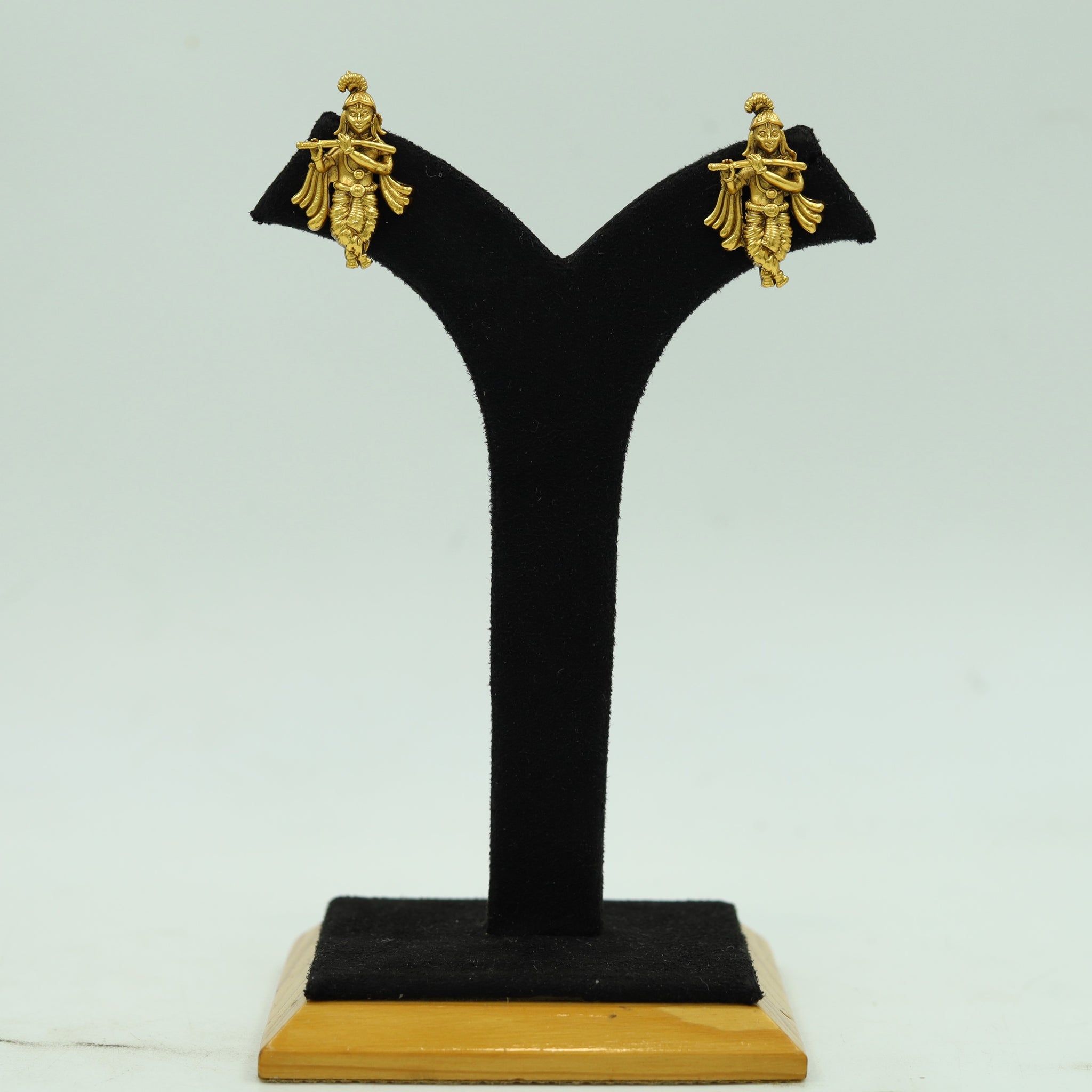 Antique Gold Plated Light Temple Pendant Set 10015-28