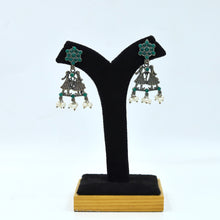 Round Neck Oxidized Necklace Set 4380-R