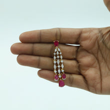Round Neck Zircon/AD Necklace Set 15341-69