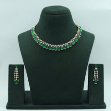 Round Neck Zircon/AD Necklace Set 15341-69