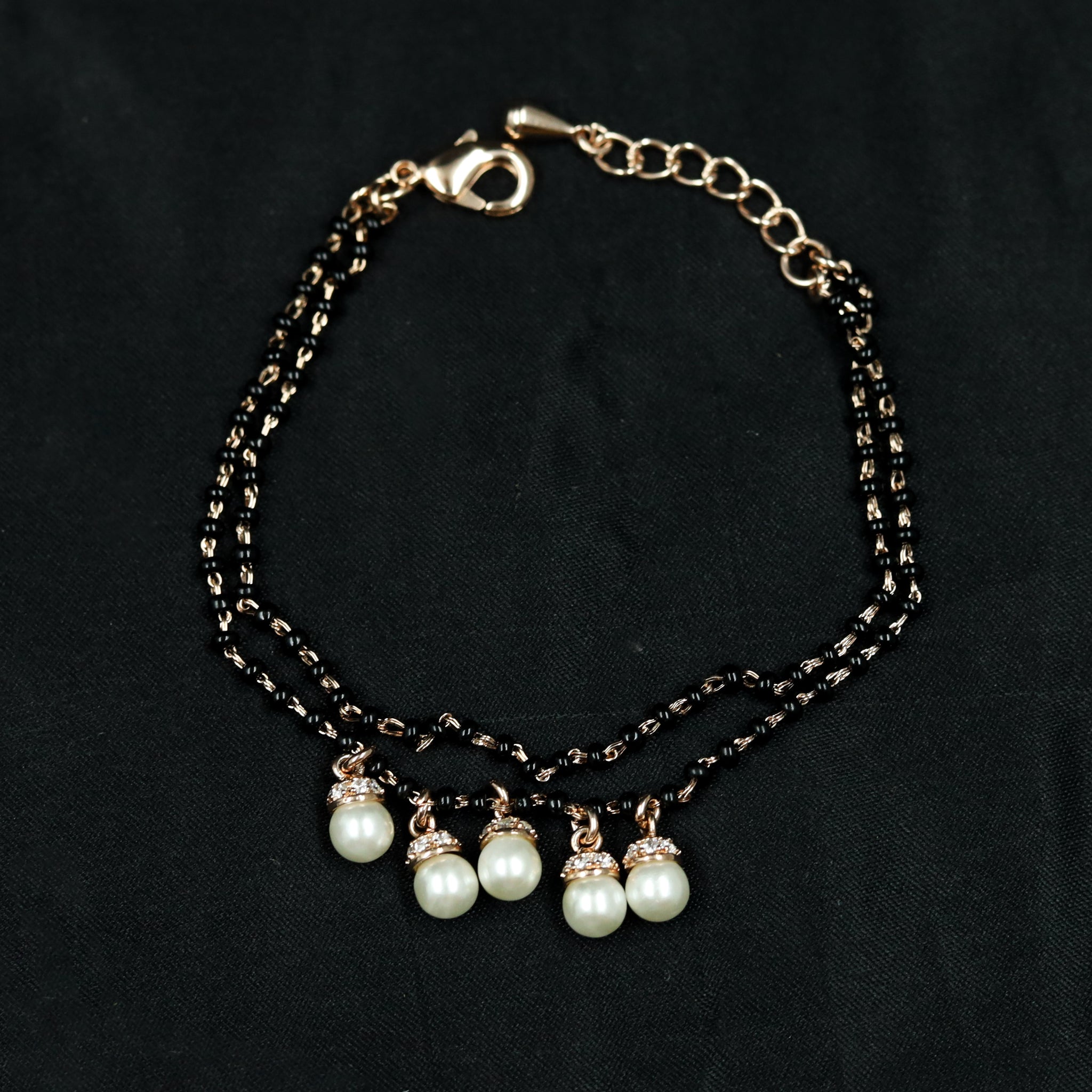 Rose Gold Mangalsutra Bracelet