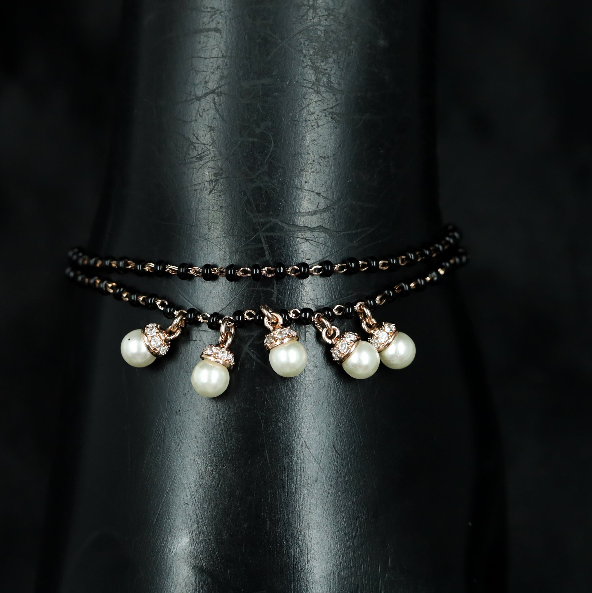 Rose Gold Mangalsutra Bracelet