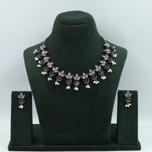 Round Neck Oxidized Necklace Set 13223-33