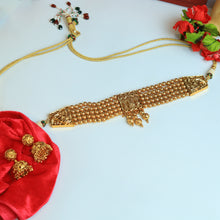 Gold Plated Choker Necklace Set 7571-1112