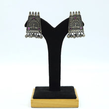 Ruby Oxidized Necklace Set