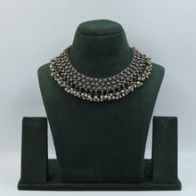 Round Neck Oxidized Necklace Set 7614-82