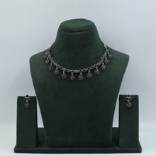 Round Neck Oxidized Necklace Set 11271-28