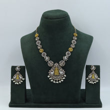 Oxidized Temple Necklace Set Round Neck 10956-59