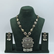 Heavy Oxidized Pendant Set 4348-81