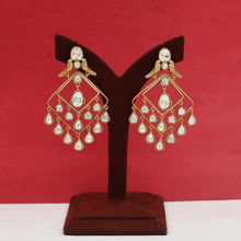Moissanite Danglers Kundan Earring 19116-87