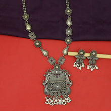 Heavy Oxidized Pendant Set 4348-81