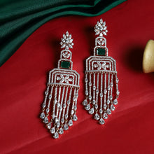 Green Zircon/AD Earring 10848-6603