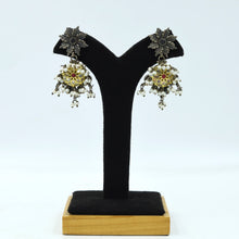 Long Neck Oxidized Necklace Set 4722-59