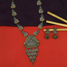 Green Oxidized Necklace Set