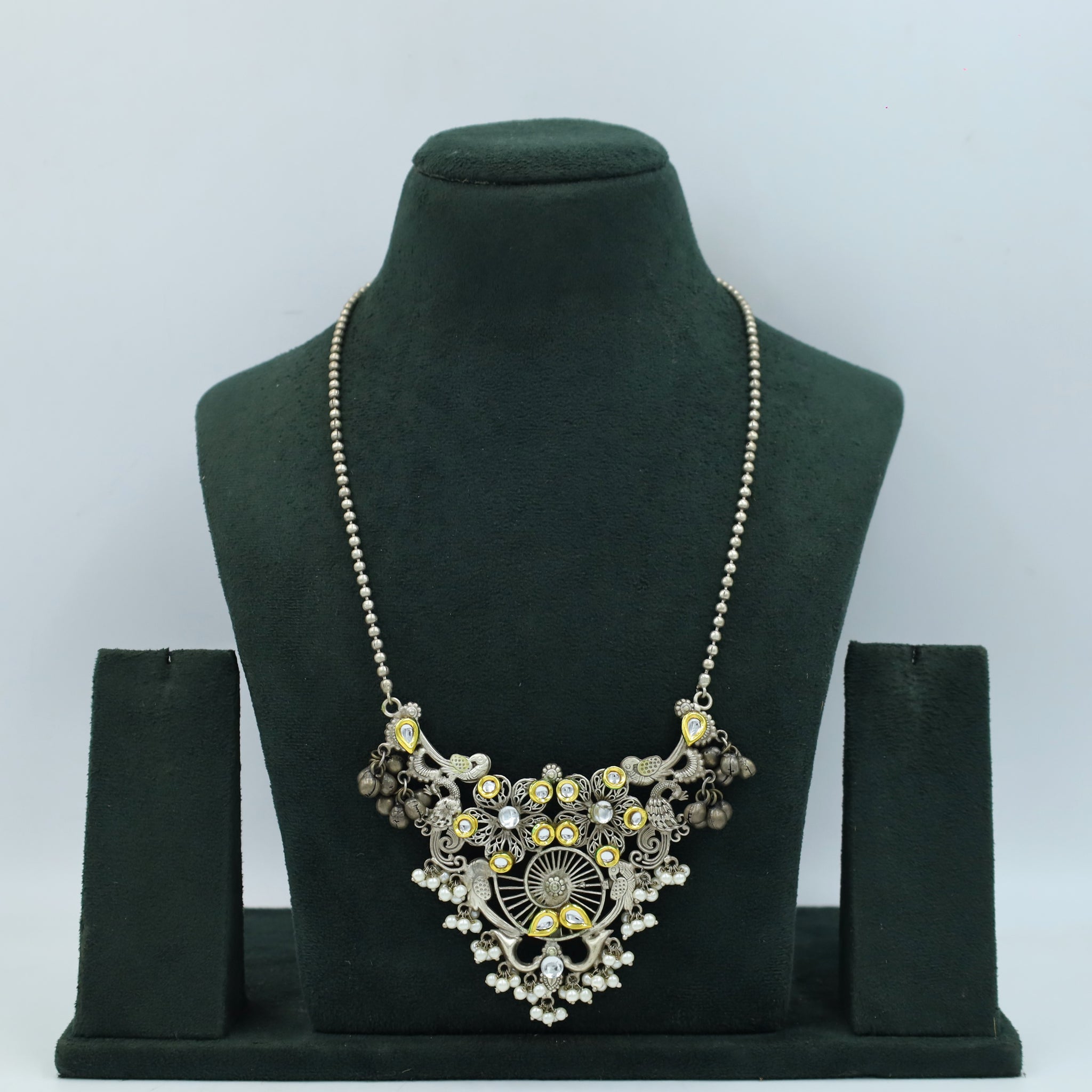 Heavy Oxidized Pendant Set 4753-42