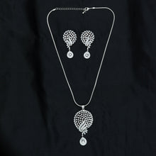 Medium Size Zircon/AD Pendant Set 9726-08