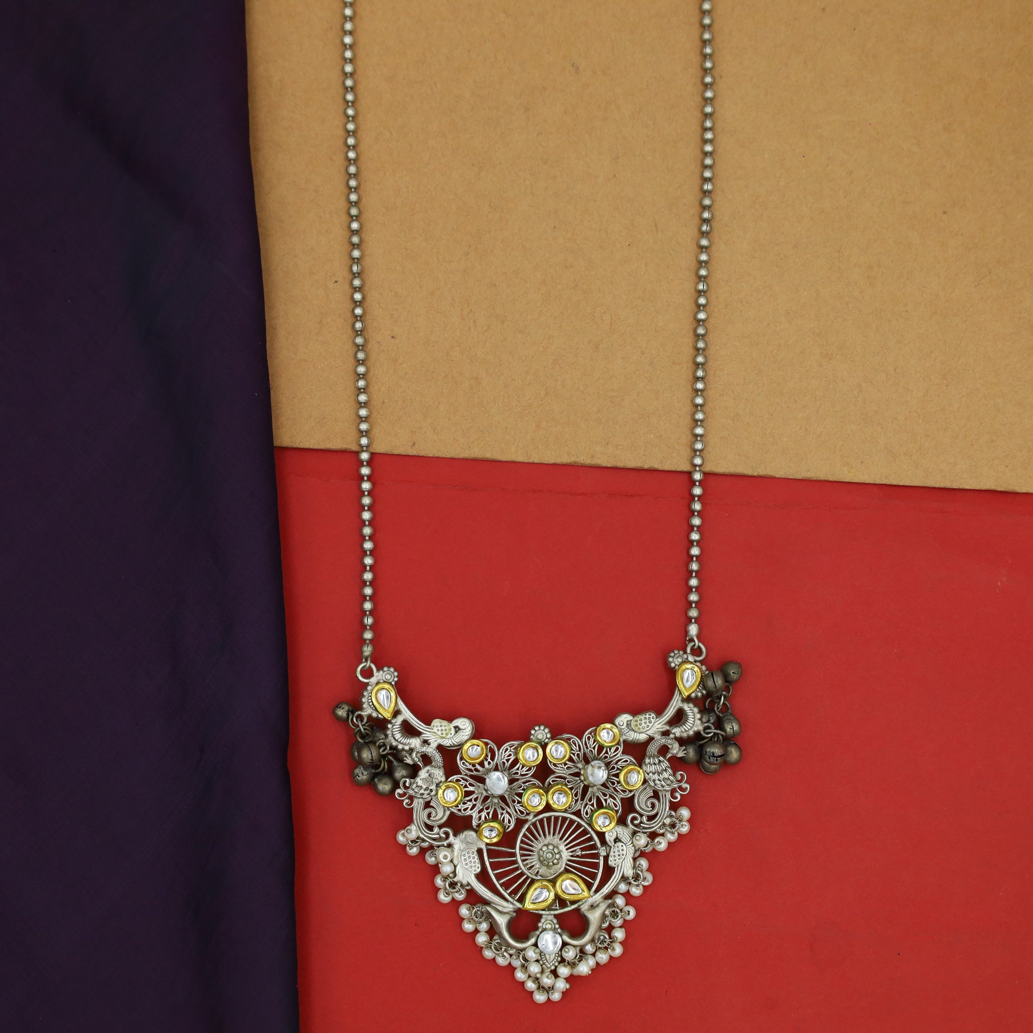 Heavy Oxidized Pendant Set 4753-42