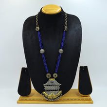 Blue Oxidized Pendant Set 1120-5185