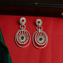 Green Zircon/AD Earring 16824-3972