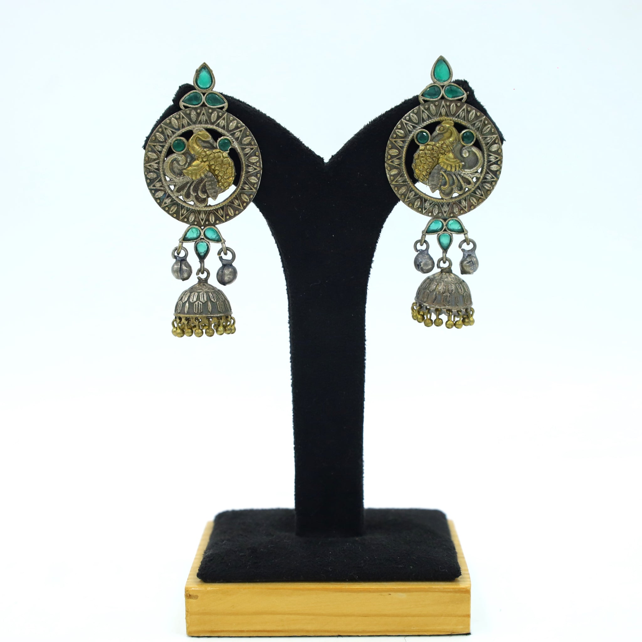 Green Oxidized Pendant Set1134-5199