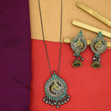 Green Oxidized Pendant Set1134-5199