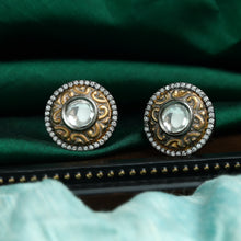 Victorian Polish Meenakari Tops/Studs Zircon/AD1369-5434