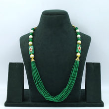 Mint Green Pearl Necklace Set