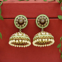 Mint Green Antique Earrings