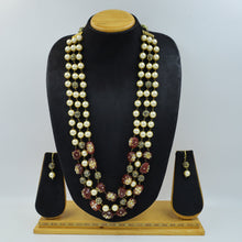 Ruby Pearl Necklace Set 8214-2055