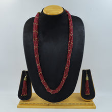 Ruby Pearl Necklace Set 8211-2050