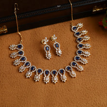 Round Neck Zircon/AD Necklace Set 3159-11