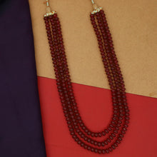 3 Line Pearl Mala Necklace 5176-80