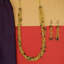 Orange Pearl Necklace Set  7327-0739